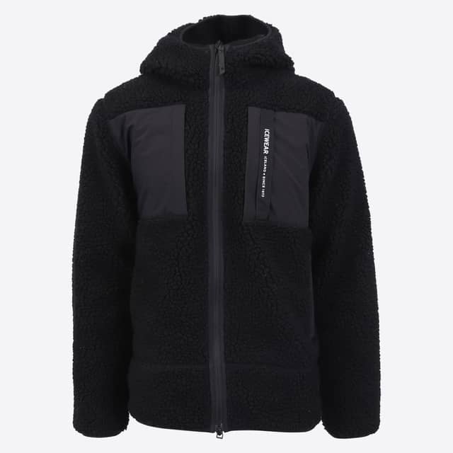 Hergilsey sherpa wool fleece jacket